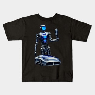 sci-fi robot art design Kids T-Shirt